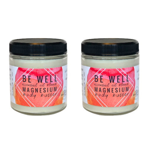 ONE FOR YOU, ONE FOR A FRIEND! Magnesium Body Butter. 2 Jar Gift Set. (All Scents!)